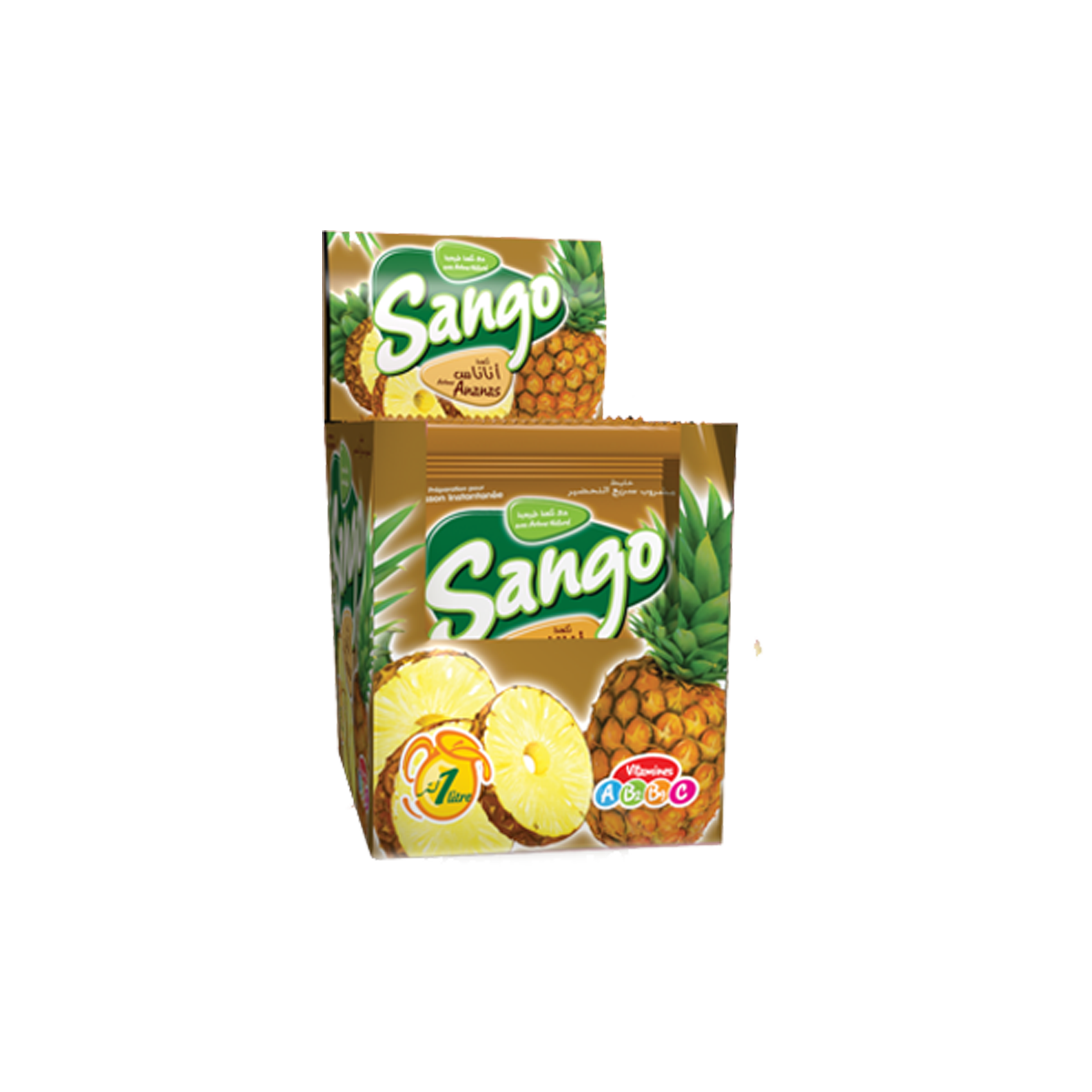 Sango Ananas: carton de 10 présentoirs de 12 sachets