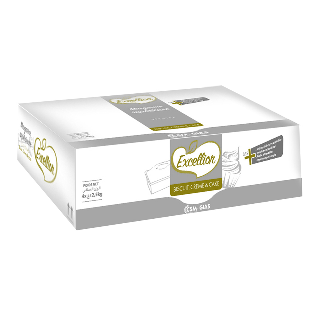 Excellior spécial crème, biscuit & cake 4*2,5kg