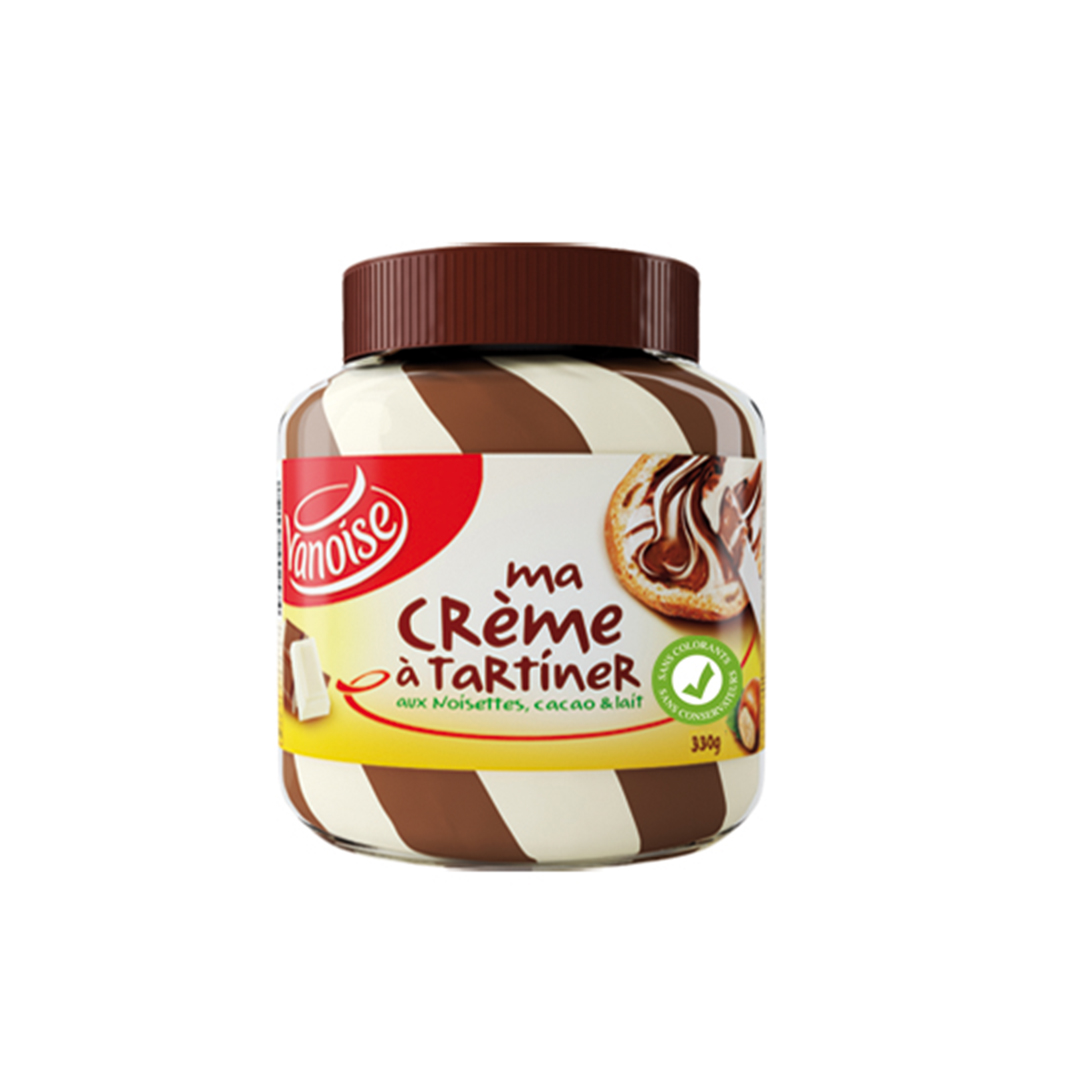 Pâte à tartiner Duo 330g : 6 jarres 