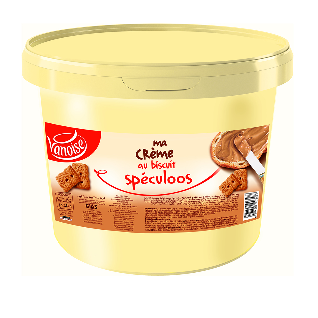 Pâte à tartiner spéculoos 2,5kg 