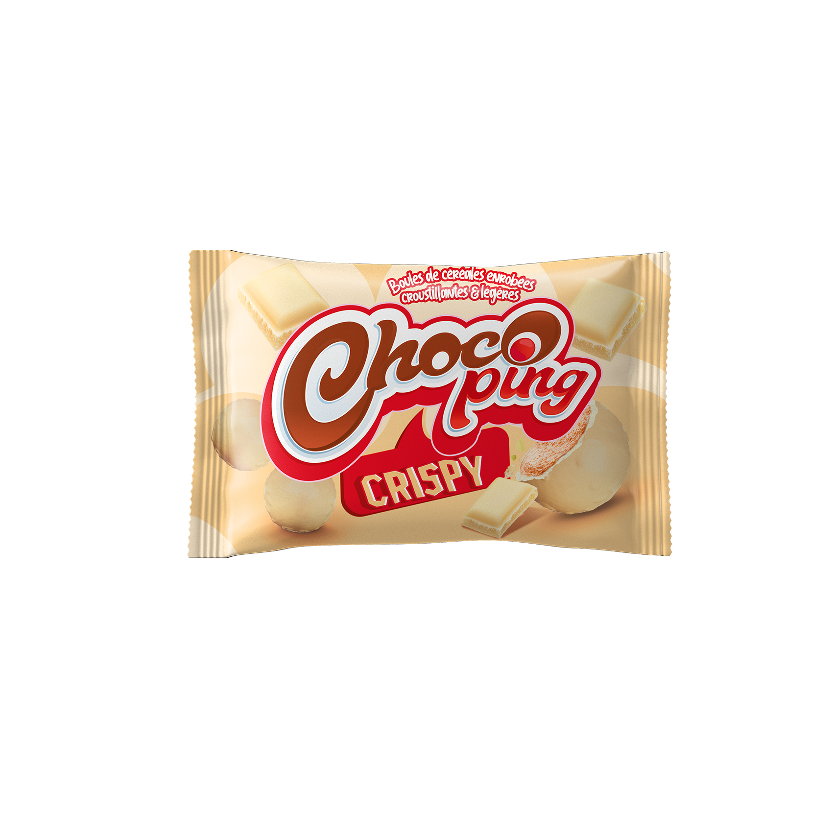 Chocoping Blanc 30 GR: 8 présentoirs, 15 sachets 