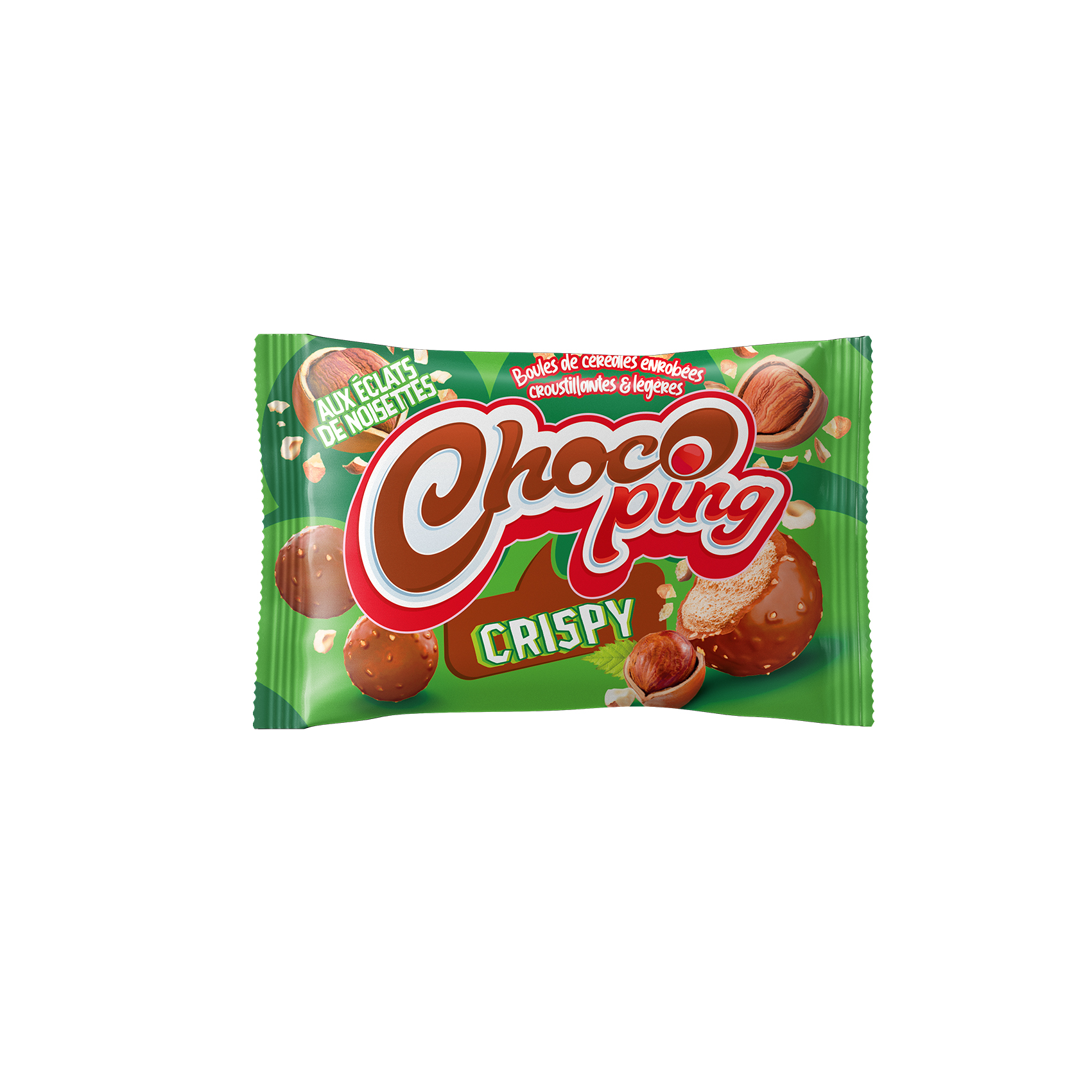 Chocoping Noisettes 30 GR : 4 présentoirs de 15 sachets 